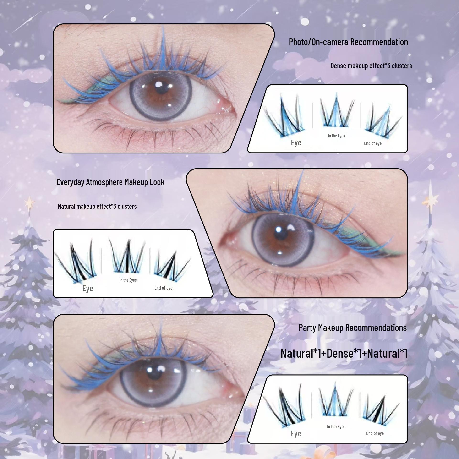 Meng Jie Star Series Glue-Free Individual Cluster Lashes