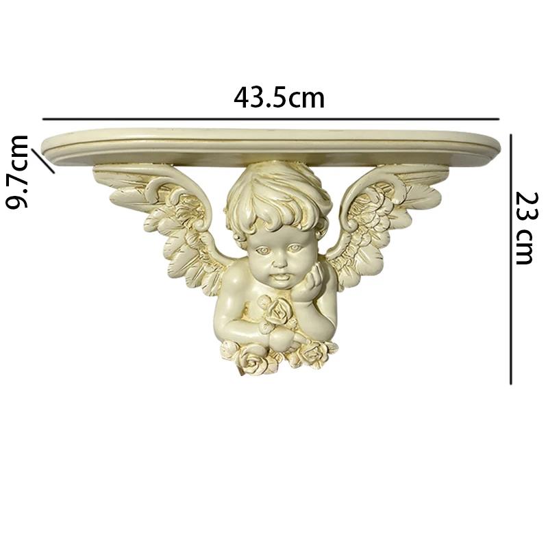 Vintage Ornaments European White Angel Embossed Resin Photo Frame Picture Frame Home Homestay Wall Decoration Pendant Gifts