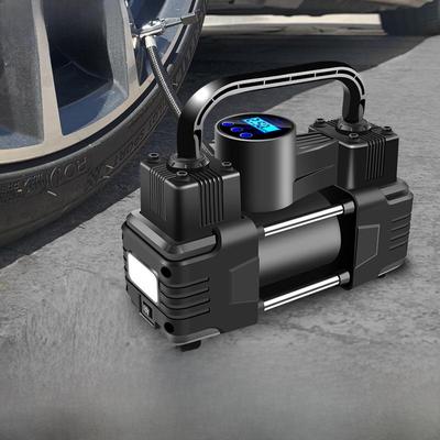 Mini Pompa ad Aria Portatile a Doppio Cilindro 12V ad Alta Tensione in Metallo per Auto