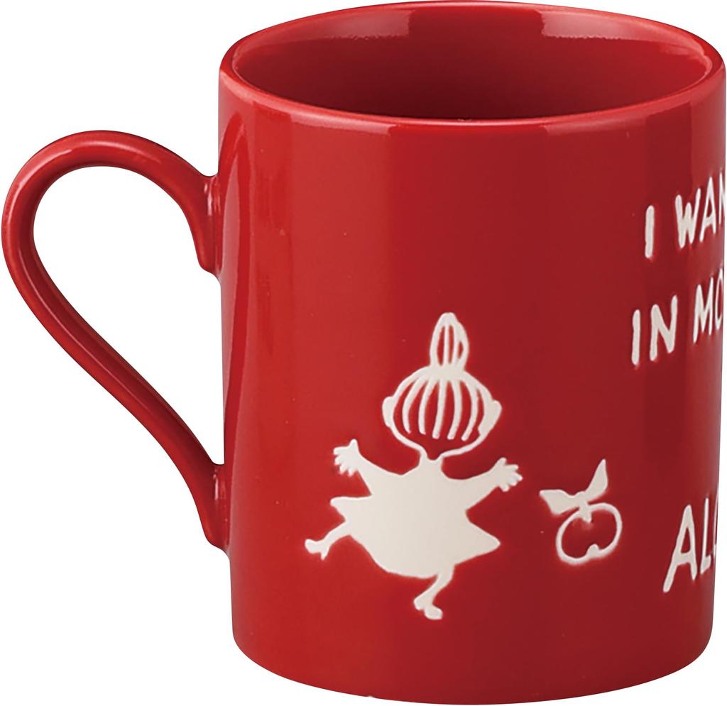 MOOMIN Large 8cm x Kirje Little Gift for Birthday Made in (Moomin) Mug, 320ml, Approx. 9cm, Series, My, Merchandise, Women, Present, Tableware, Japan,