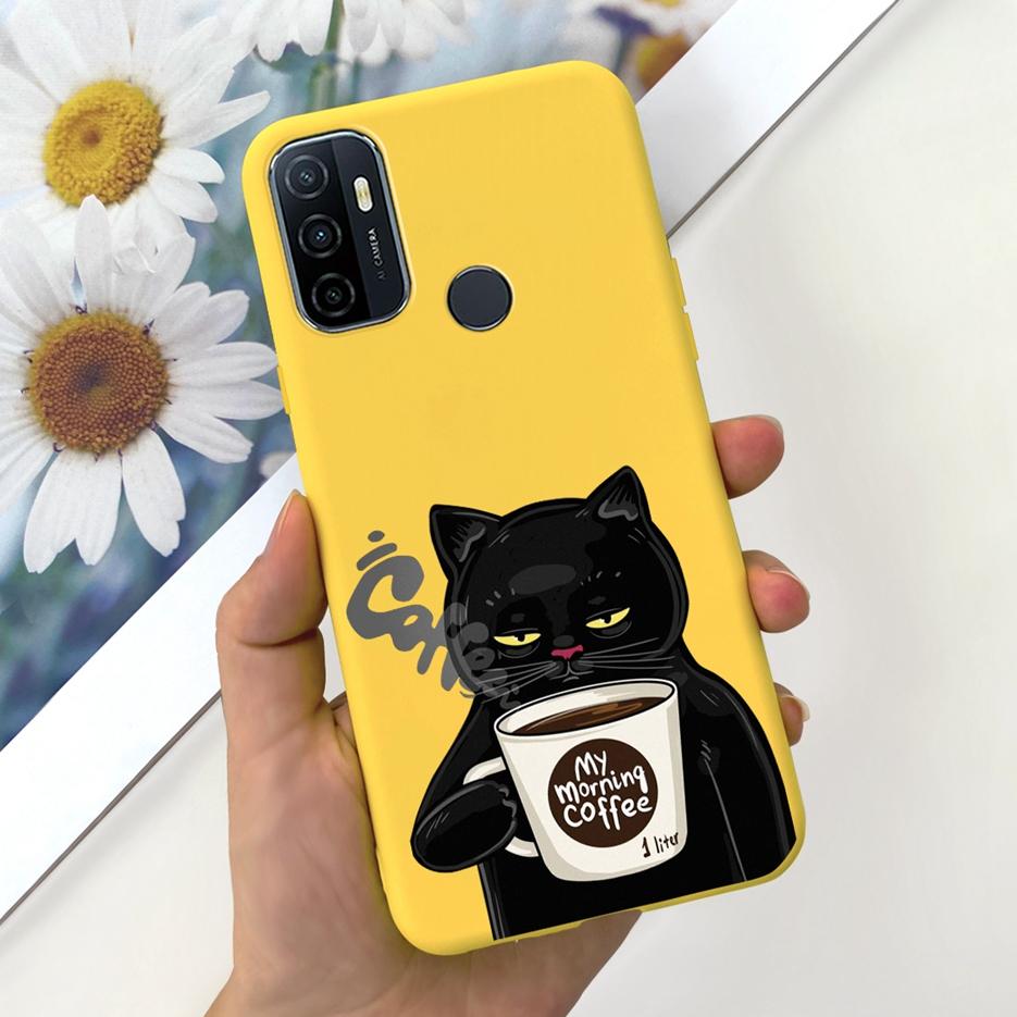 For Oppo A53 A53s Case Cute Fashion Cartoon Painted Cover Soft TPU Phone Case For Oppo A53s A 53 S OppoA53 S Fundas Coque Bumper