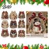 Festive Desktop Signs for Holidays Christmas Faux Diamond Painting Tabletop Ornaments, Beginner-Friendly DIY Acrylic Rhinestone Art Ornaments