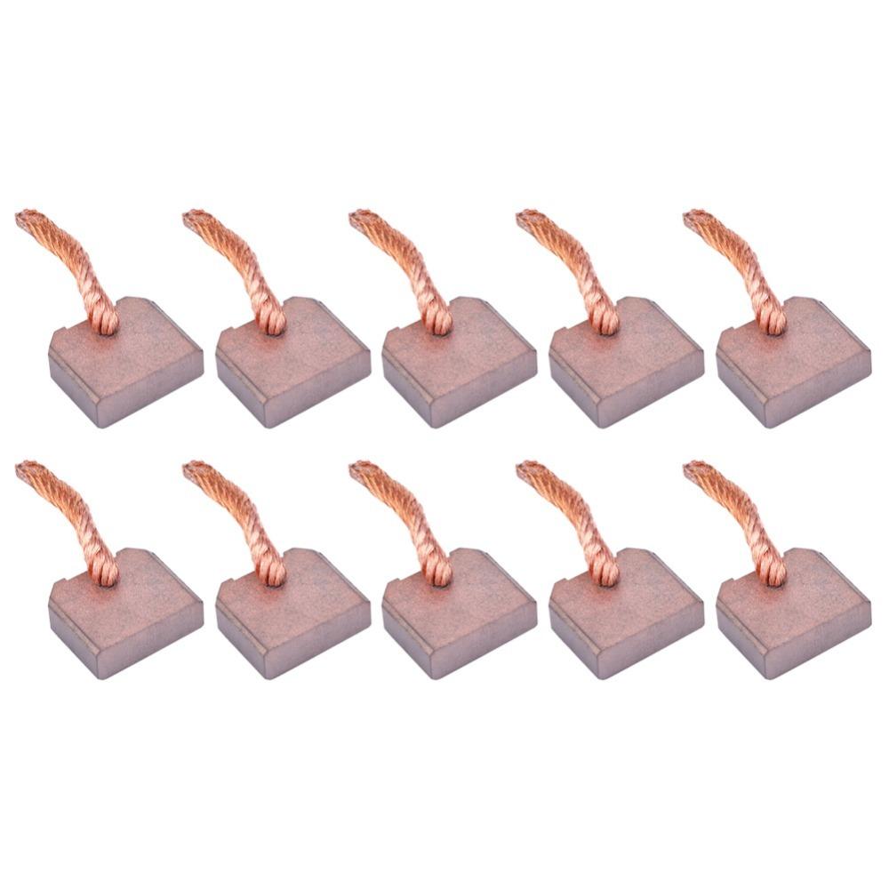 

10 Pcs 8x25x21mm Carbon Brushes Low Noise and Spark Durable Motor Brushes J458 High Performance Power Tool Contacts for FT-128 червоний