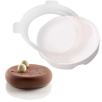 2 Sets of Round Mirror Coated Mousse Mould Silicone Cake Mould DIY Baking