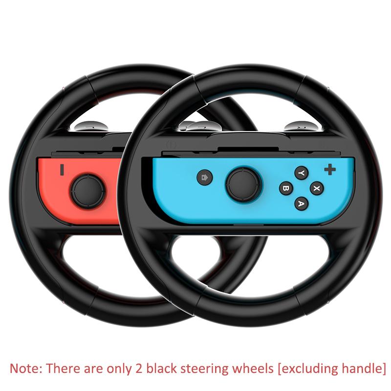 For Switch Oled Steering Wheel Grip Joy-con Joystick Handle Racing Game Controls Peripheral Accessories