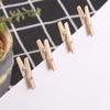100 stücke Mini 25mm Natürliche Holz Clips Foto Clips Wäscheklammer DIY Hochzeit Party Holz Clip Clips Pegs Dropshipping