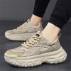 Fashion Mens Distressed Style Dad Shoes 2025 New Spring Breathable Thick Tire Sole Casual Sneakers