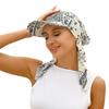 Elegant Head Wrap With Flower Motif For Daily Fashion And Outdoor Activities