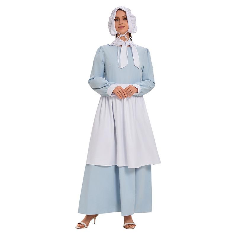 Halloween Farm Pastoral Farm Maid Maid Costume Medieval Cosplay Stage Costume Fashion