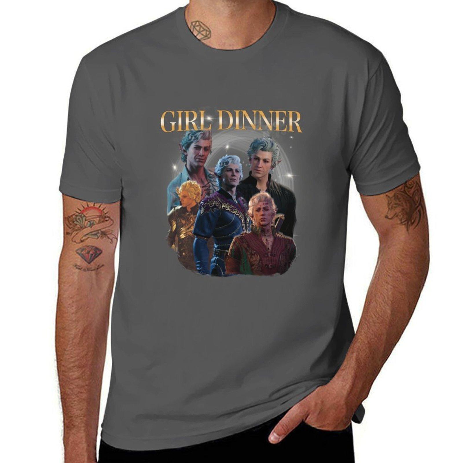 

Astarion: girl dinner T-Shirt man t shirts for men g man t shirts for men T-Shirt 4XL