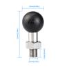 1"/25mm Ball Base M10x1.25 Male Thread Mount For Motorcycle Handlebar Adapter