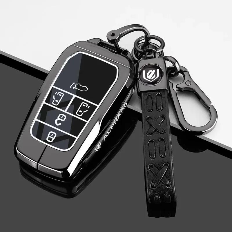 ANY1 Zinc Alloy Car Smart Remote Protector Car Key Case Cover Styling Accessories For Toyota Vellfire Alphard 30 Series Previa Tarago