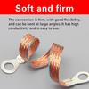 5 PCS Automotive Engine Grounding Strap, Flexible Tensile-Resistant Copper Braided Distribution Box Bridge Jumper, Car Multi-Purpose Heavy-Duty
