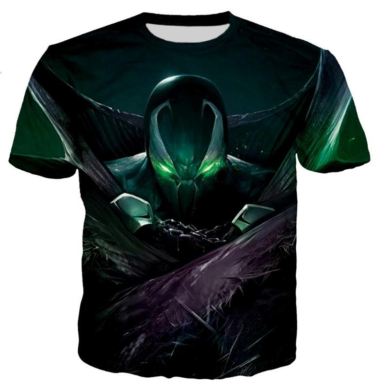 T-shirt Stampata 3D Spawn Uomo Donna Moda Estiva Casual T-shirt Anime Stile Harajuku T Shirt