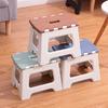 Compact Portable Folding Stool for Indoor/Outdoor Use - Plastic, Low Profile, Suitable for Children and Adults
