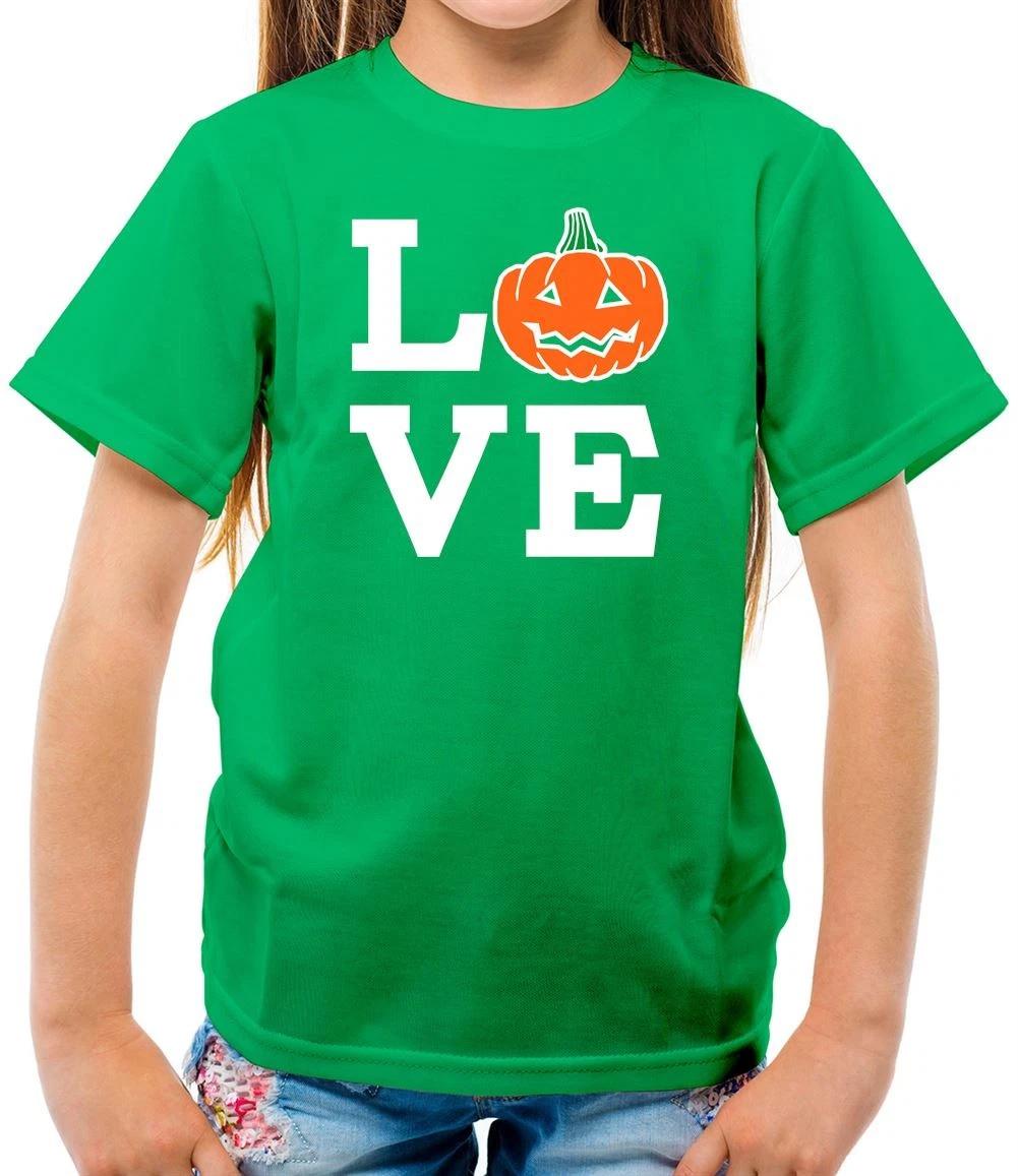 Pumpkin Love - Kids T-Shirt - Pumpkins Halloween Funny Fancy Dress Costume 100