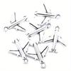 20pcs Assorted Colors Zinc Alloy Airplane Charms, Vintage Aircraft Pendants for DIY Keychains, Necklaces, Earrings, Jewelry Maki