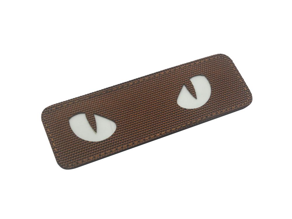 Patch lumineux réfléchissant œil de chat Tai Feng pour brassard ou sac