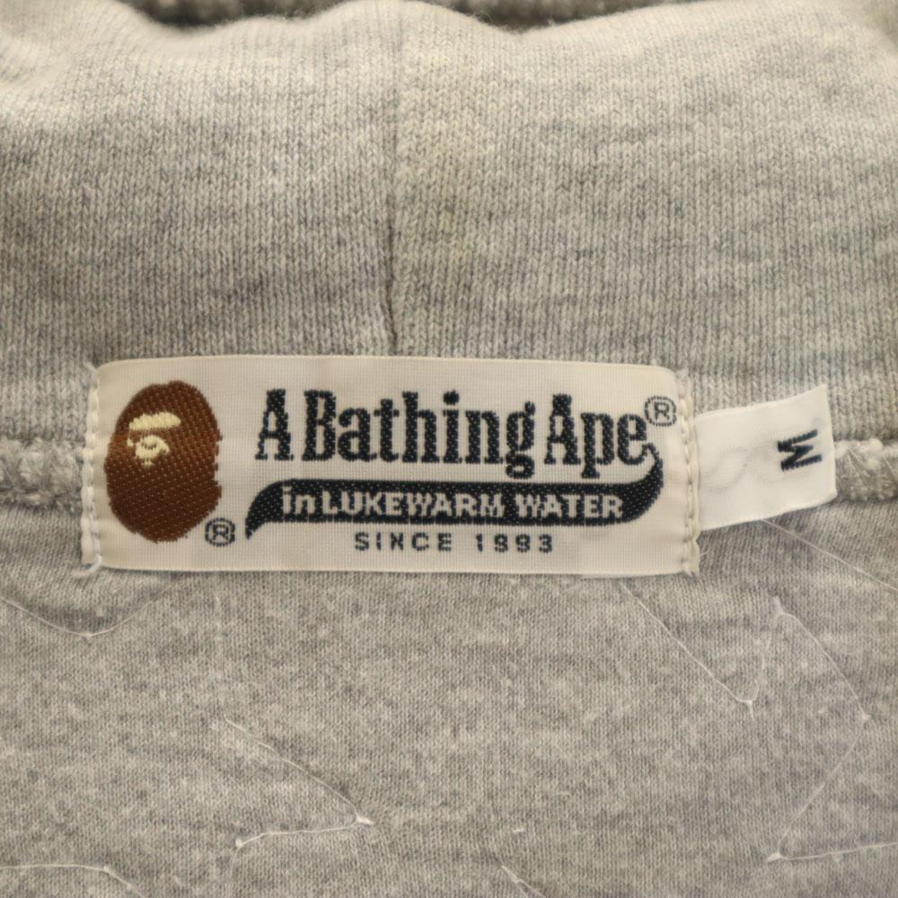 A BATHING APE made in Japan star pattern Long sleeve sweat Zip hoodie Men's Used