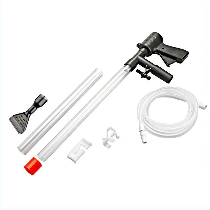 Multifunctional Aquarium Water Changer with Gravel Cleaner Fish Waste Suction for Small Desktop Large Floor Fish Tanks