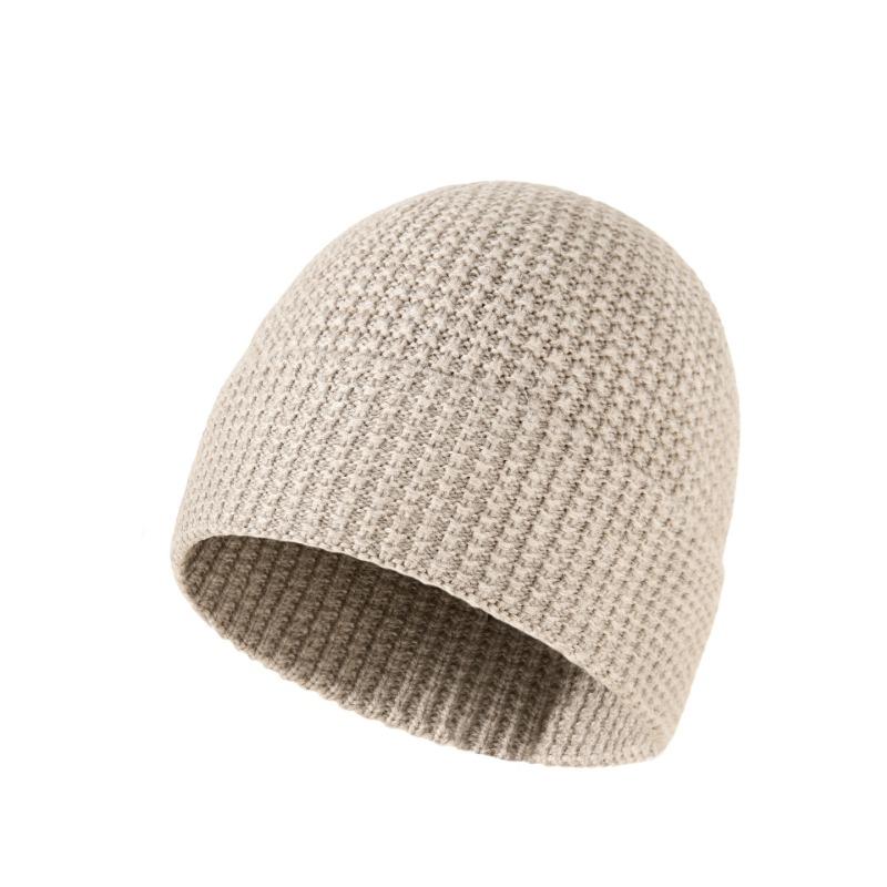 

Осенне-зимняя шерстяная вязаная шапка мужская универсальная утолщенная теплая шапка с защитой ушей уличная защита от холода женская M (58cm elastic)