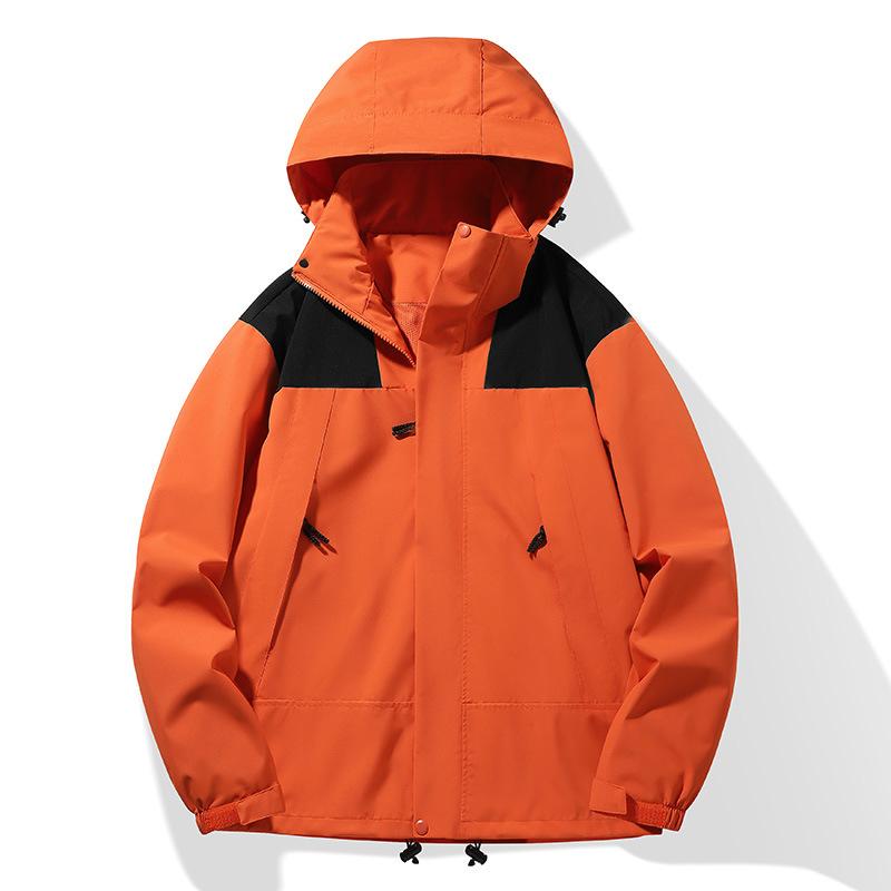 Spring and Autumn Couple's Color Matching Outdoor Sports Thin Single-layer Jacket Windproof Breathable Mountaineering Jacket Jacket