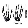 1 Pairs Halloween Decoration Props Halloween Decoration Realistic Life Size Skeleton Hands Plastic Human Hand Bone Plastic Hands