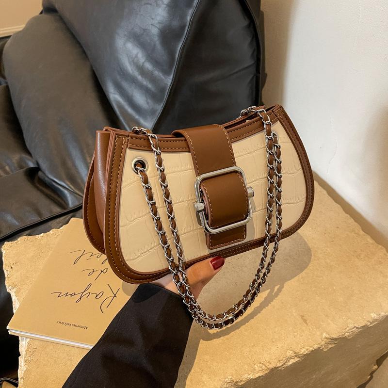 Popular bags women's new spring and summer trendy texture fashionable single shoulder underarm bag method stick bag