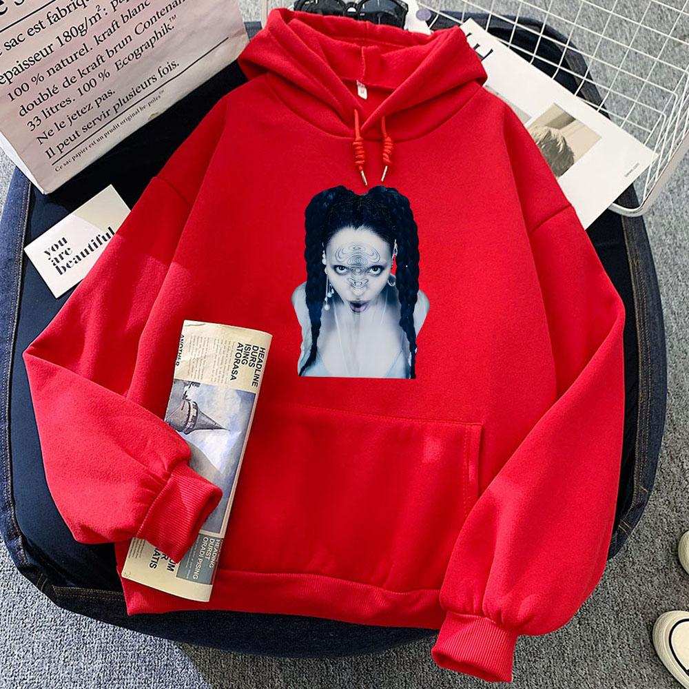 Grafische Hoodies Damen Herren Winter Kapuzenpullover Sänger Druck Pullover Kapuzen Gothic Kleidung Sudaderas