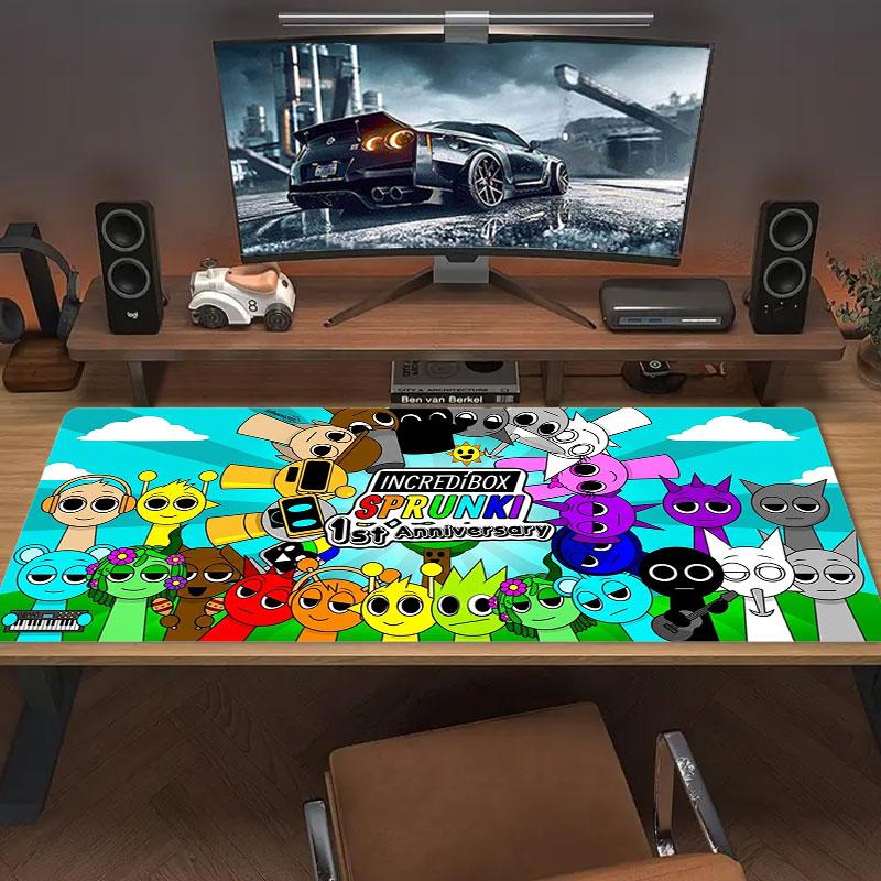 Sprunki Large Size Mouse Pad Large Gaming Table Cushion Non-slip Laptop Tablet Big Mousepad XXL Mat Mini PC Playmat With Lock Edge