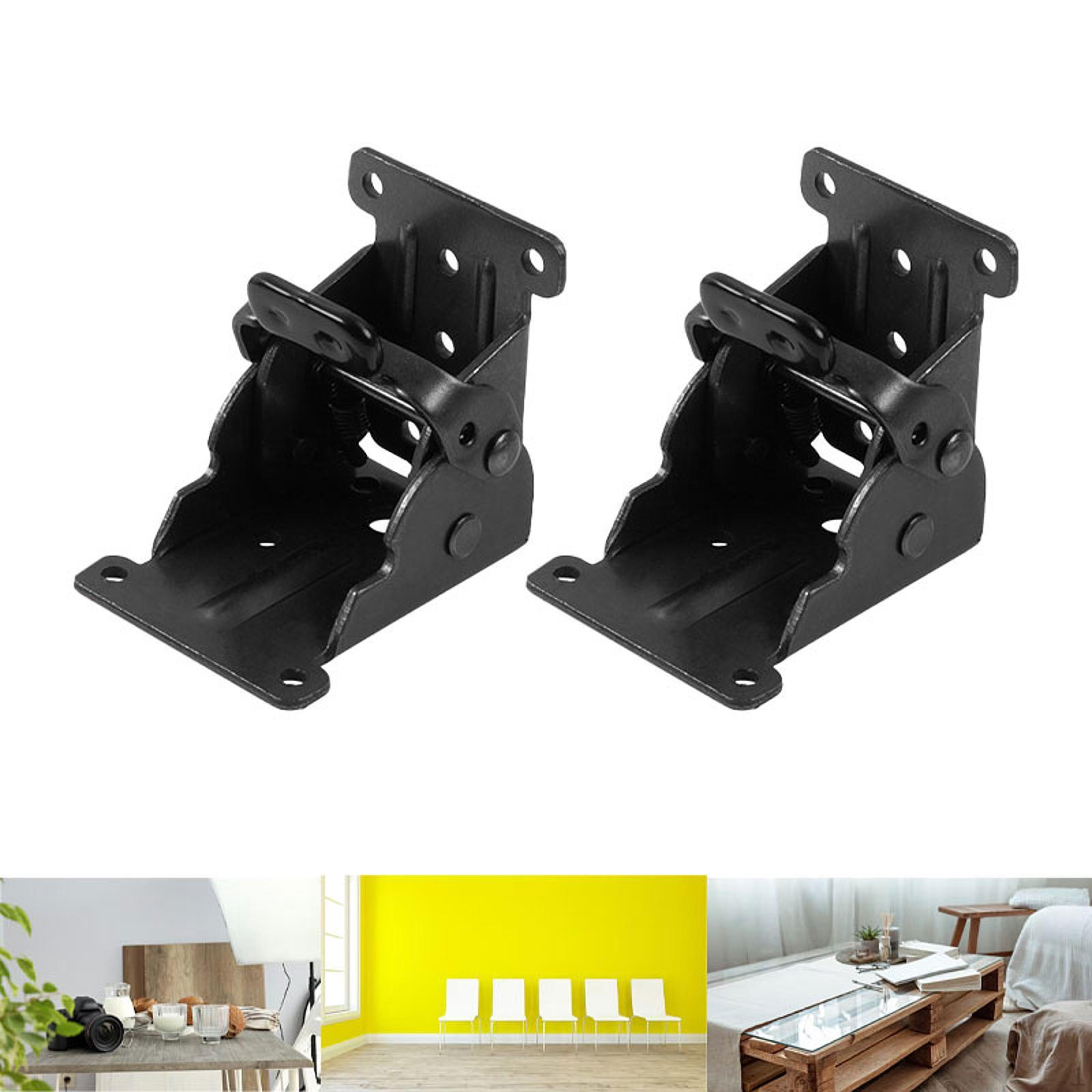 

2 части самоблокирующегося шарнира Clattere содержат прочную конструкцию с устойчивой нагрузкой, складную ножку стола Black