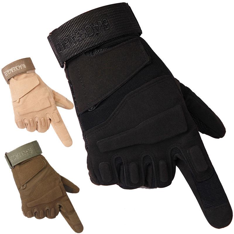 Tactical Special Forces Black Hawk Military Fan Full Finger Gloves Anti Slip Wear Resistant Outdoor Mountaineering and Cutting Gloves Men