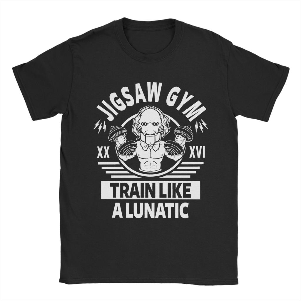 Casual Vintage Saw Movie  T-Shirt Men's Crewneck Short Sleeve Clothes Halloween  Cotton Summer Top Tee