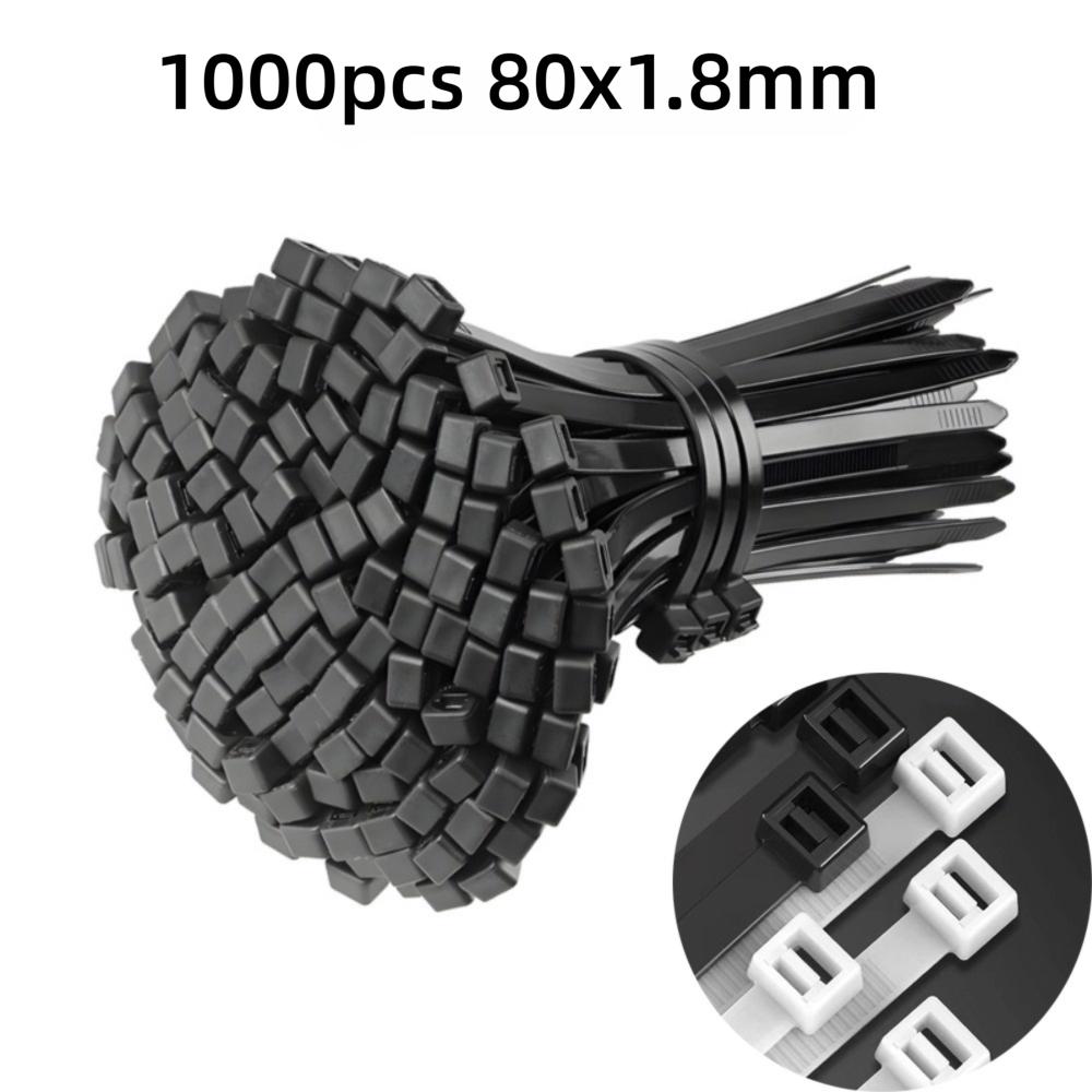 20/50100Pcs Multipurpose Heavy Duty Nylon Zip Ties Nylon Buckle Tie Holder  Car Daily Repair