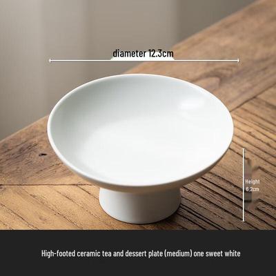 Wuhe Chinese Ceramic Tea Snack & Dim Sum Plate
