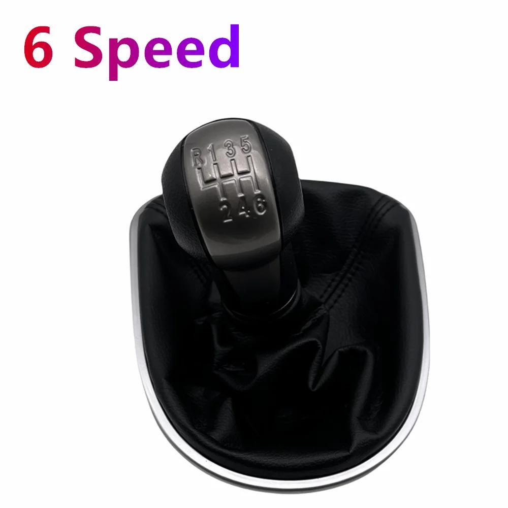 Dla SEAT LEON II (2005-2012) ALTEA XL (04-12) SEAT TOLEDO III (04-09) Gałka zmiany biegów 5/6-biegowa ze skórzanym mieszkiem Akcesoria samochodowe