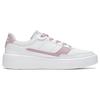 Li Ning Qingyi Synthetic Leather Slip Resistant Abrasion Resistant Low Top Skateboard Shoes Women's White Pink AGCT402-3