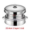 Stainless Steel Steamer fish steamed stuffed bun Rack Kitchen Tools Multilayered Insert With Holder instant pot steamer basket