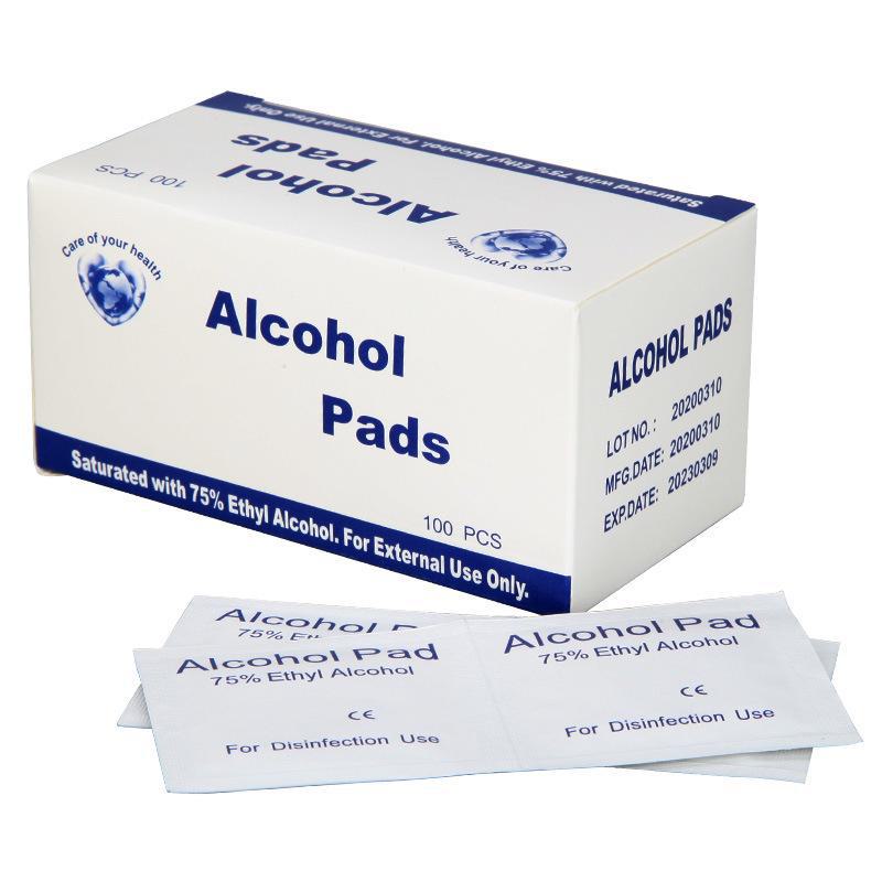 Disposable Alcohol Cotton Pads for Mobile Phones, Tableware, First Aid, and Disinfection