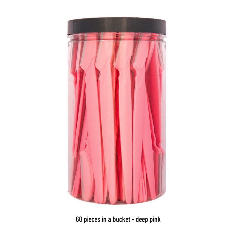 New Stainless Steel Eyebrow Razor: Straight Handle Trimmer for Precise Hair Removal.