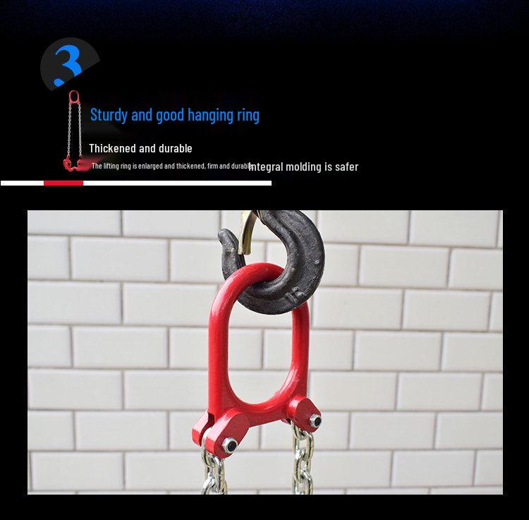 Double Chain Oil Drum Lifter - Multi-functional Forklift Clamp & Hook