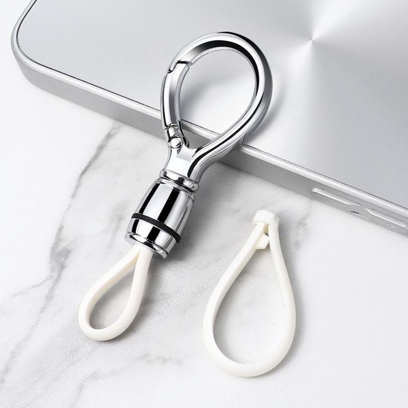 Men's Metal Car Keychain Pendant: Sleek Anti-Lost Waist-Hanging Key Ring