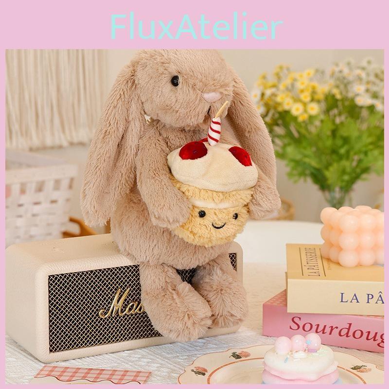 Jellycat Cute Rabbit Plush Doll Holding A Birthday Cake Design For Children Gift
