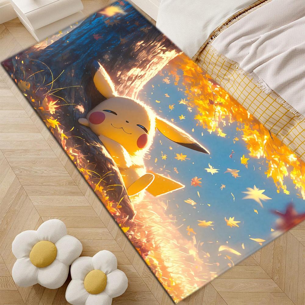 Fashion Entrance Mat Living Room Rugs Decoration P-Pikachuus Balcony Doormat Front Door Super Absorbent Bathroom Rug Floor Mats