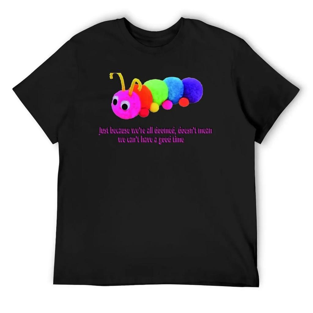 Existential Caterpillar T-Shirt Graphic T Shirt Vintage Quick Drying Graphics Vintage Black T Shirts for Men