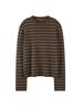Elegant Striped Merino Wool Sweater - Spring/Autumn 2026 Women's Thin Knitwear