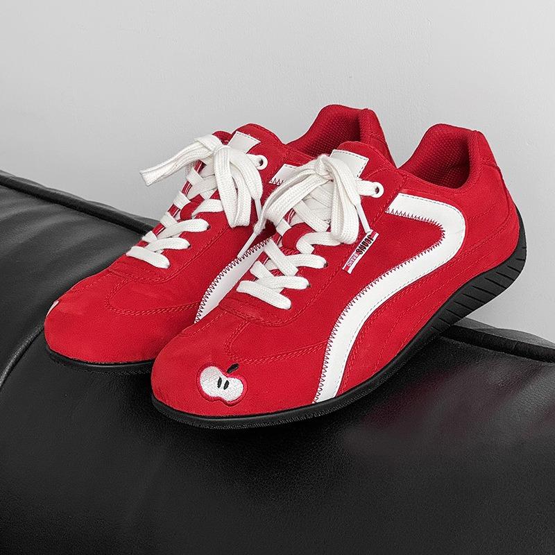 58132 Apple Shoes Red Thin-soled Racing Shoes for Men and Women Summer New Couples Four-season Flat Shoes