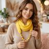 Vintage Style Women's Scarf Necklace Breathable Ethnic Necklace Scarf Beaded Pendant Scarf  Dancers