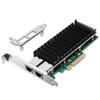 XZSNET 10Gb LAN Intel X540 Intel 10G Dual RJ45 Port NIC Network PCI Express X8 Ethernet Adapter Supports for PC Server PCI-E Card, Chip, X540-T2
