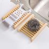 10Pcs Natural Wood Soap Dishes Portable Soap Tray Storage Holder for Bath Shower